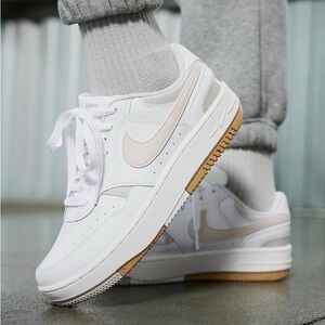 Nike Court Vision Alta Sneakers | White/Beige | Size 6.5 Women